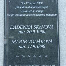 Memorial to victims of the occupation of Czechoslovakia 21st August 1968