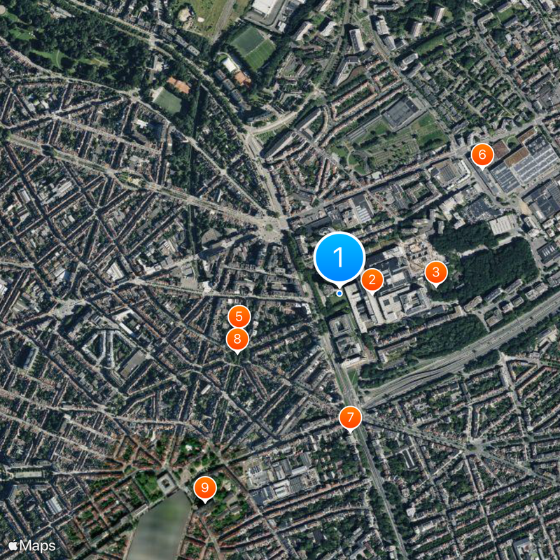 Flemish Radio and Television Broadcasting Organization Map