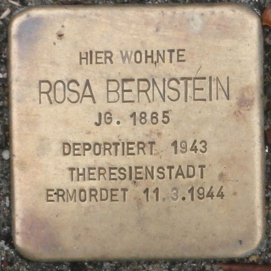 Stolperstein en memoria de Rosa Bernstein