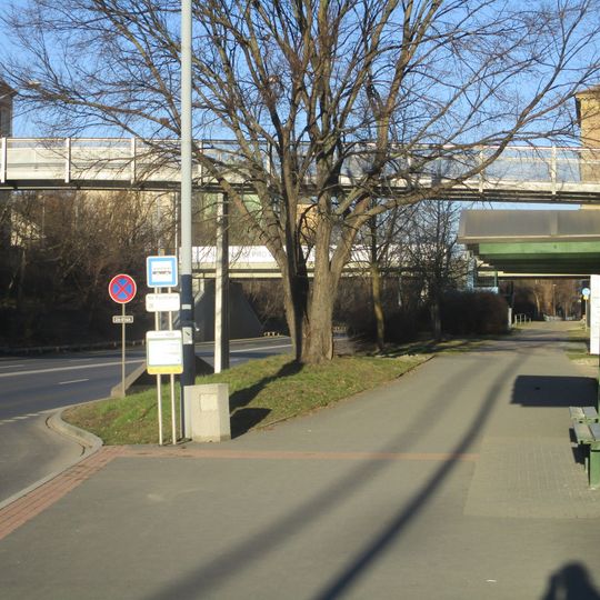 Lávka přes Tyršovu ulici v Plzni