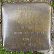 Stolperstein à la mémoire de Kurt Auerbach