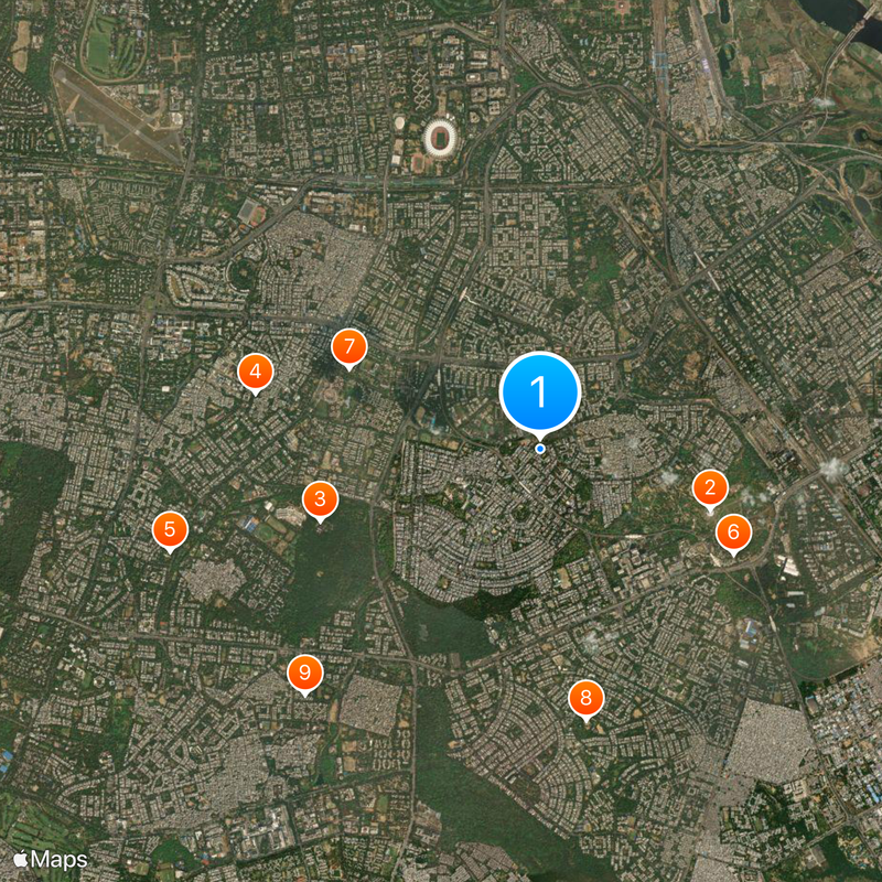 ISKCON Temple Delhi Mapa