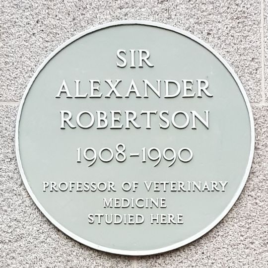 Commemorative plaque to Alexander Robertson