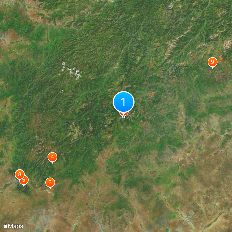 Burchan Chaldun Karte