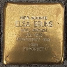 Stolperstein dedicated to Elsa Bruns