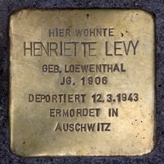 Stolperstein en memoria de Henriette Levy