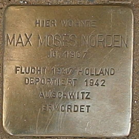 Stolperstein für Max Moses Norden