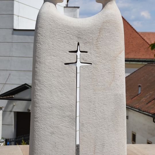 Statue of Saints Cyril and Methodius in Brno
