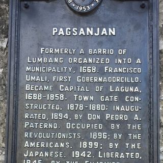 Pagsanjan historical marker