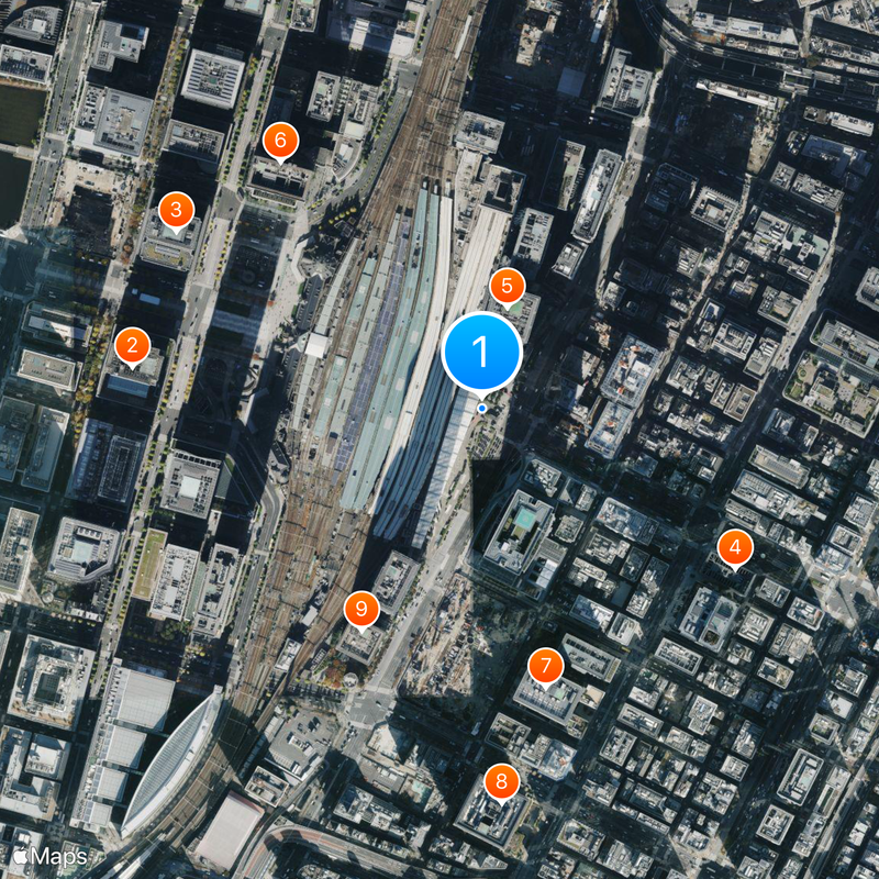 Tokyo Midtown Yaesu Mapa
