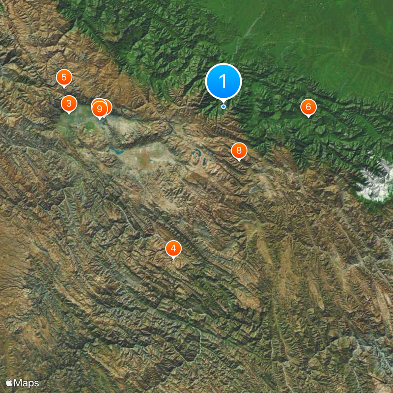 Dipartimento di Cochabamba Mappa
