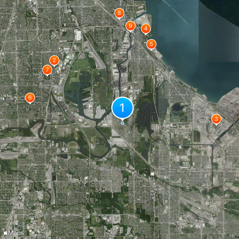 Hegewisch Map