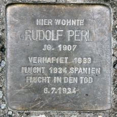 Stolperstein à la mémoire de Rudolf Perl