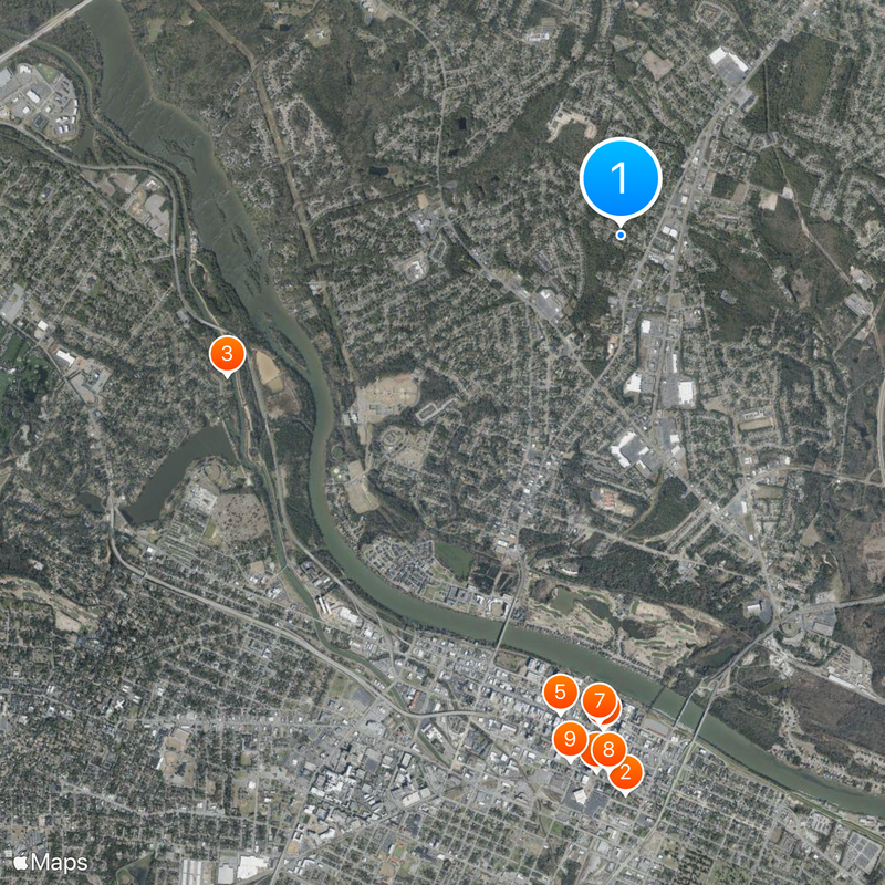 North Augusta Map