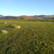 Large regular stone circle 240m ENE of Elva Plain