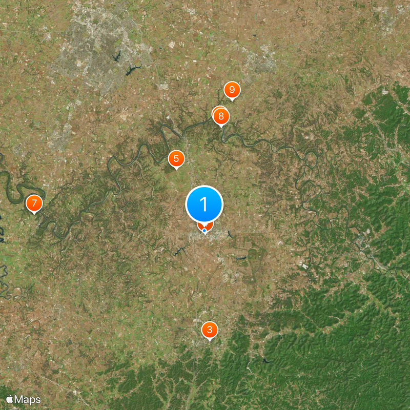 Eastern Kentucky University Map
