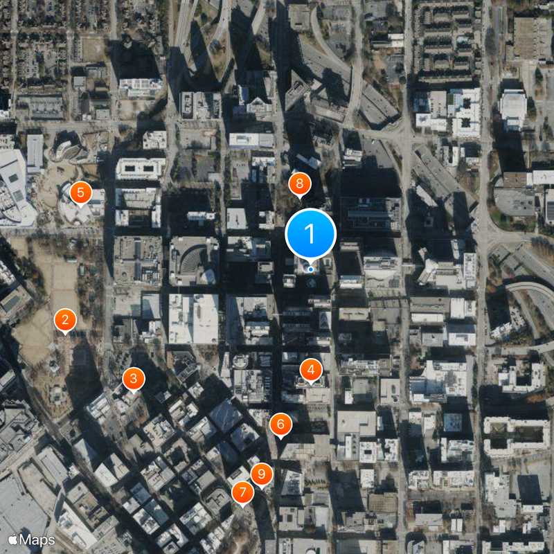 Hyatt Regency Atlanta Map