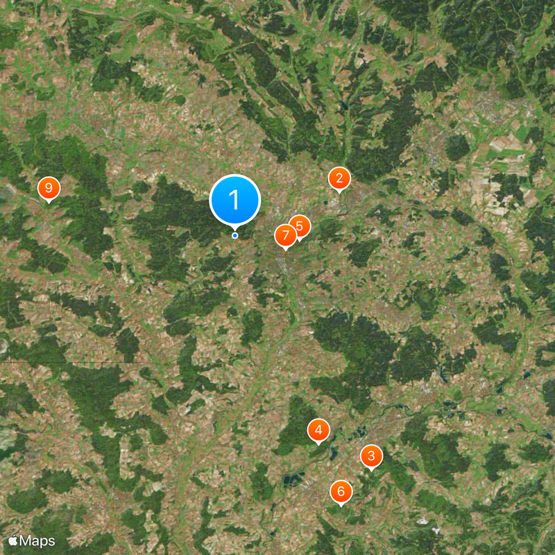 Circondario di Coburgo Mappa