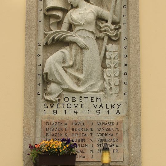 World War I memorial in Horní Radouň