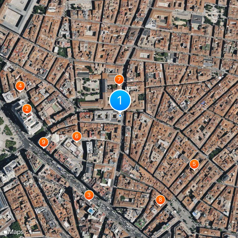 Ministry of Justice of Spain Map
