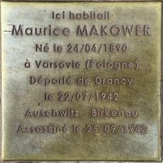 Stolperstein à la mémoire de Maurice Makower