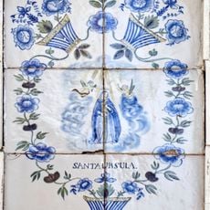 Ceramic panel of Santa Ursula