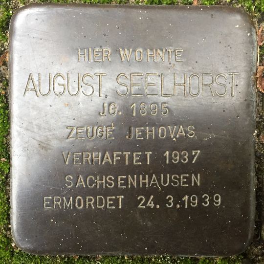 Stolperstein en memoria de August Seelhorst