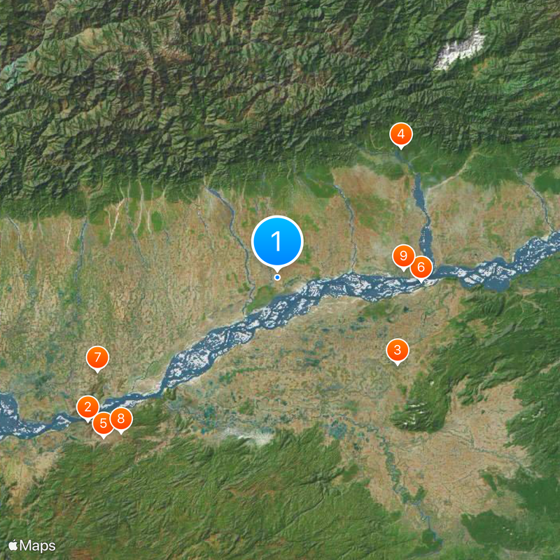 Orang National Park Map