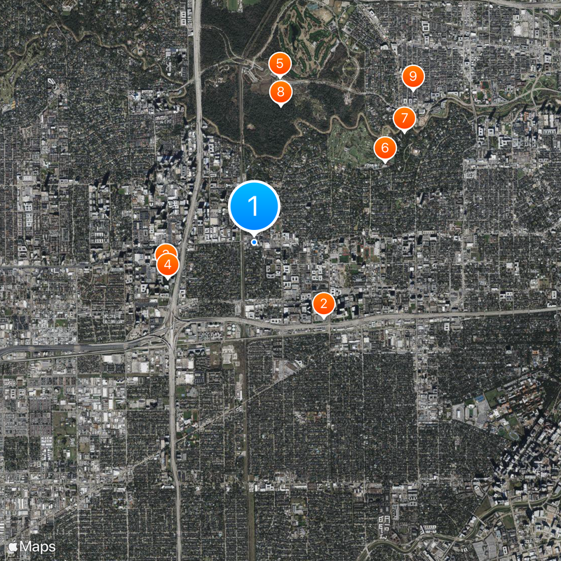 Highland Village Shopping Center Map