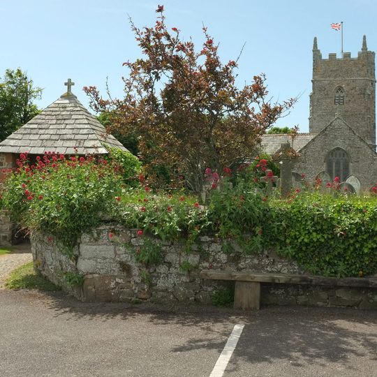 Lych Gate to Churchyard of Church of St Marwenne