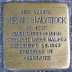 Stolperstein dedicated to Miriam Bialystock