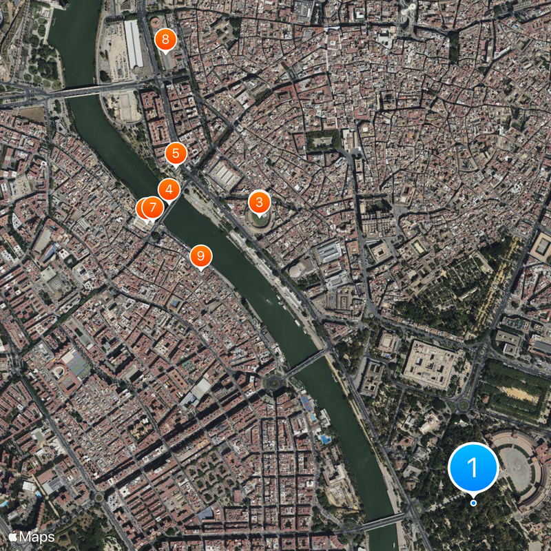 Parque de María Luisa Map