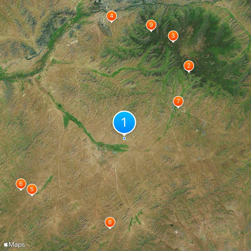Chinggis Khaan International Airport Map