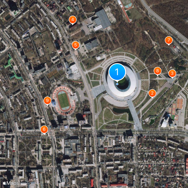 Donbass Arena Mapa