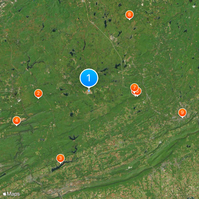 Pocono Raceway Kaart