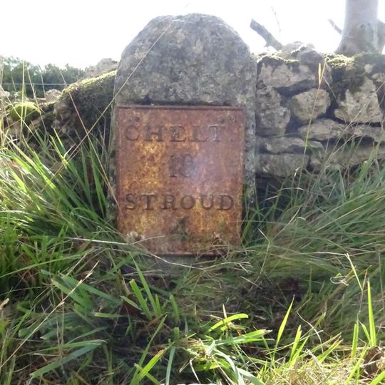 Milestone, N of Cross roads