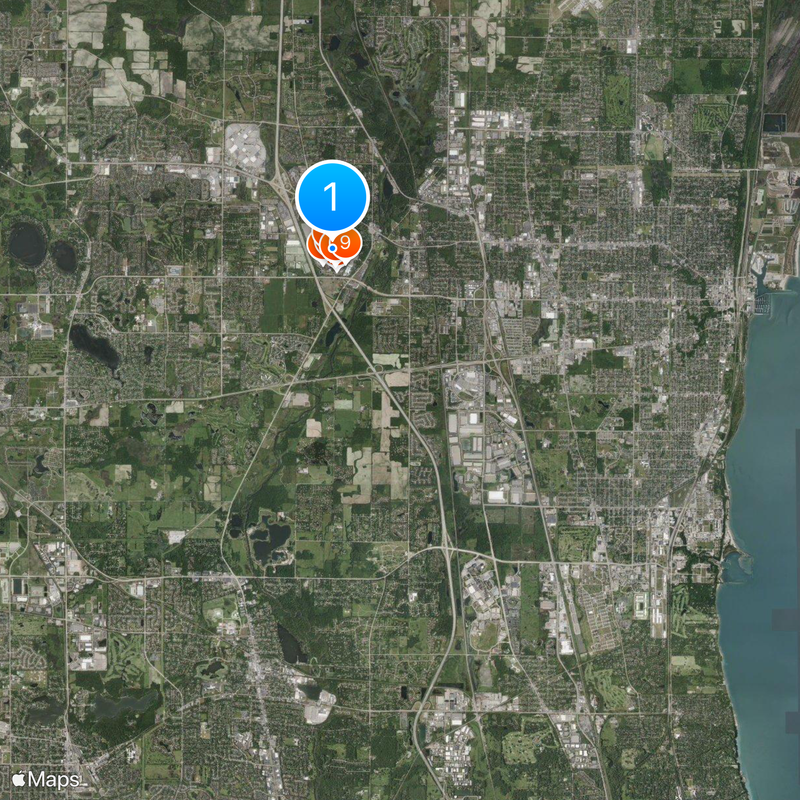 Six Flags Great America Kaart