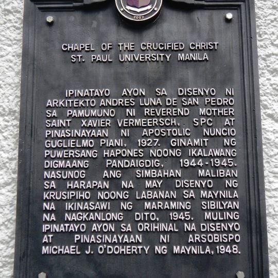 Chapel of the Crucified Christ historical marker