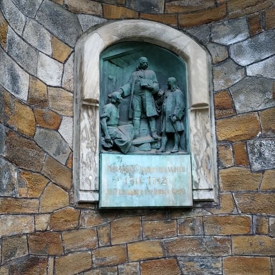 Pomník Petra Velikého v Sadové ulici v Karlových Varech