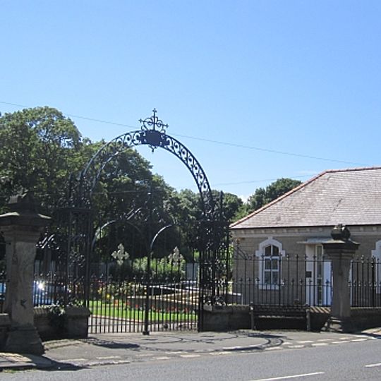 Gates And Screen Wall At Entrance To Cowpen Cemetery