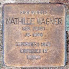 Stolperstein dedicated to Mathilde Wagner