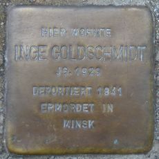 Stolperstein dedicated to Inge Goldschmidt