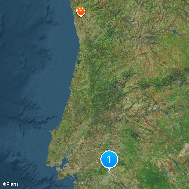 Capela dos Ossos Mapa