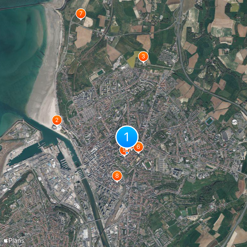 Boulogne-sur-Mer Kaart