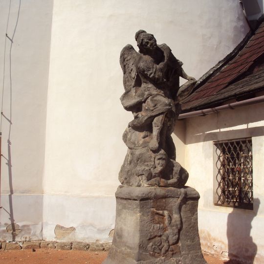 Socha archanděla Michaela z Kravař