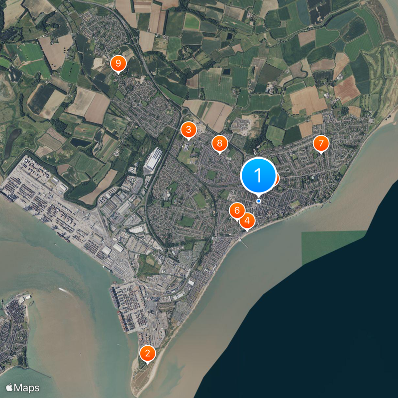 Felixstowe Mapa