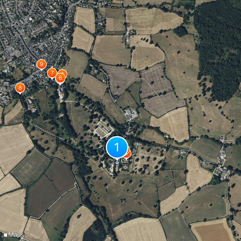 Castelo Sudeley Mapa