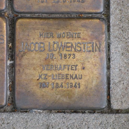 Stolperstein à la mémoire de Jacob Löwenstein