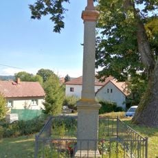 Stone cross in Senohraby