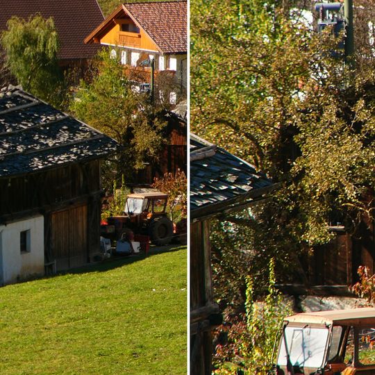 Zwei Kornkästen beim Gasser in Margen